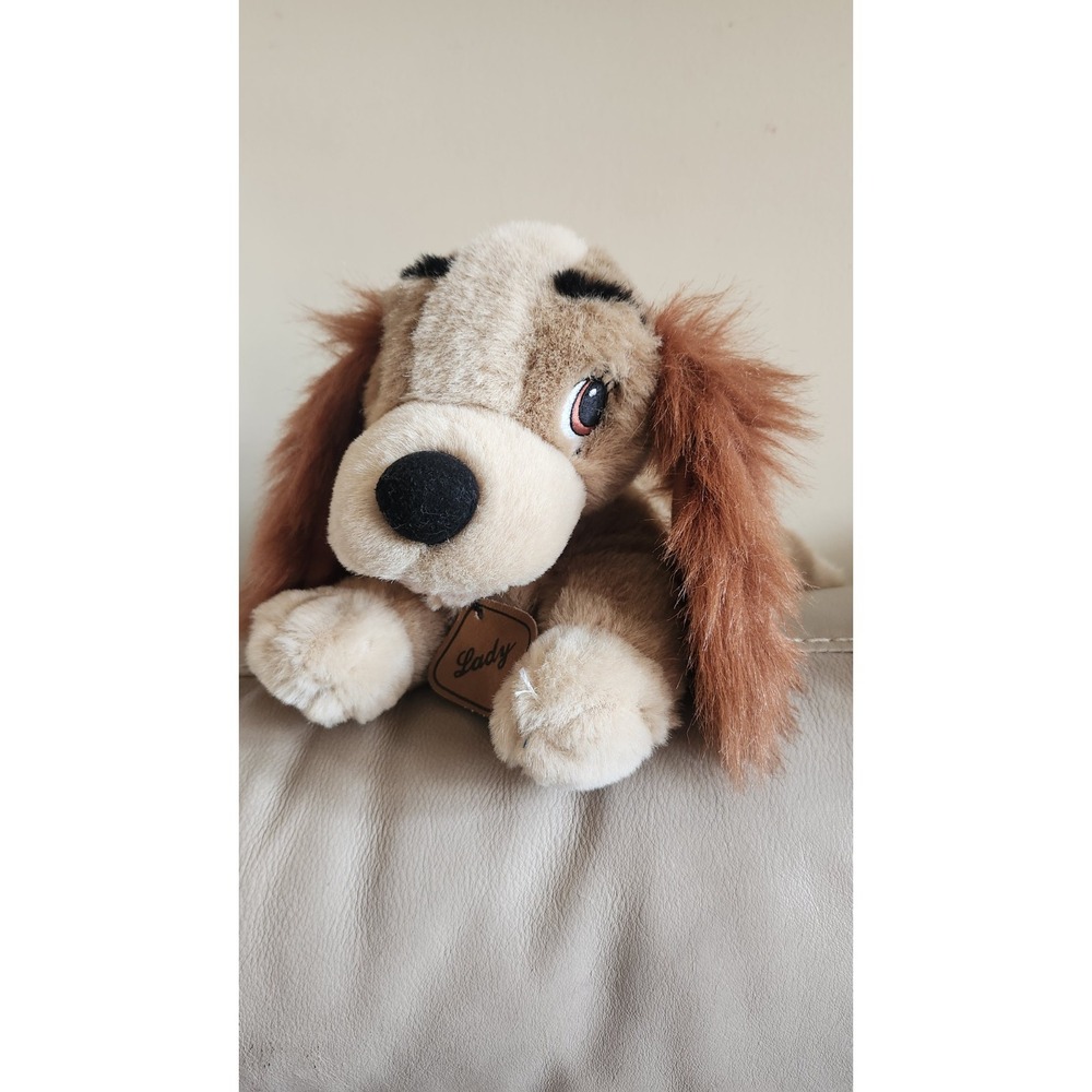 Disney Store Lady Plush Dog Lady And The Tramp 12" Stuffed Animal